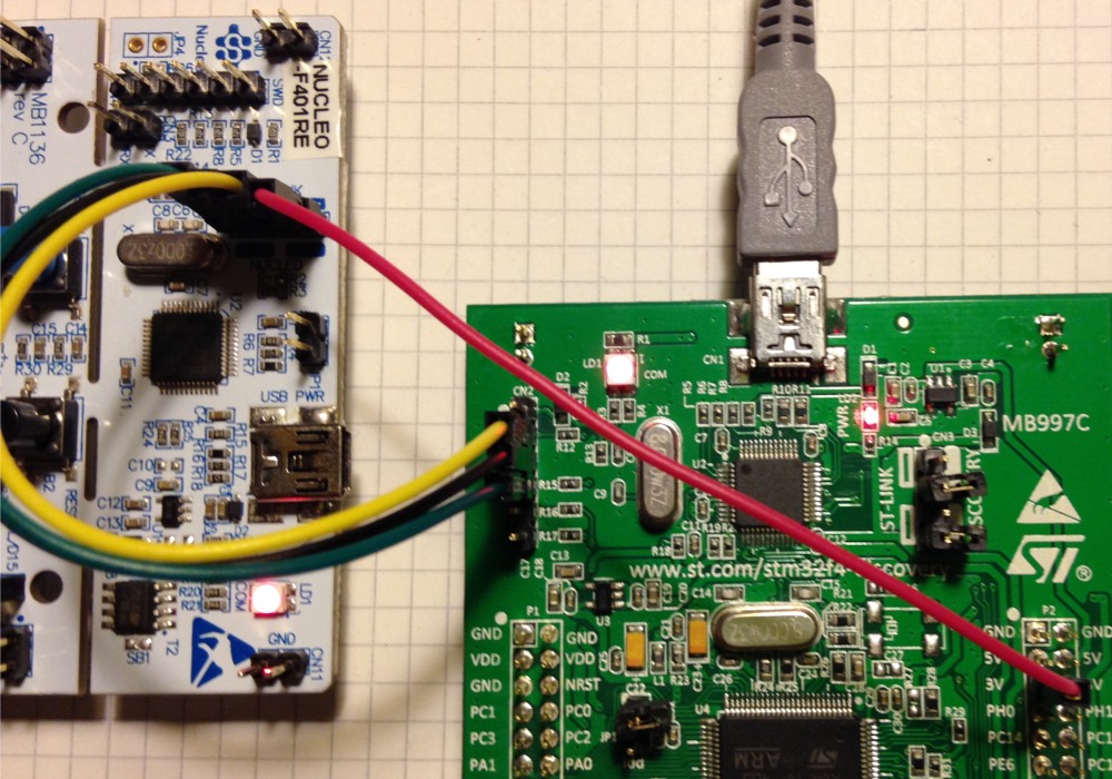 Flashing of the ST-Link from a Nucleo board